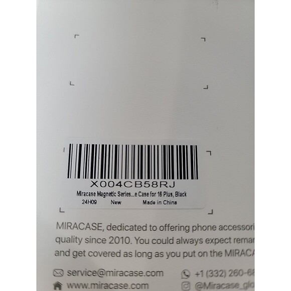 MiraCase Magnetic IPhone 16 Plus Case Black  24H09 - Picture 2 of 2